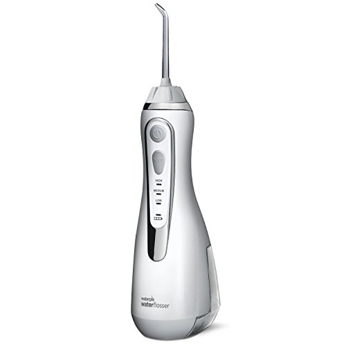 Waterpik Cordless Water Flosser Rechargeable Portable Oral irrigator for Travel & Home  Cordless Advanced, Wp-560 White