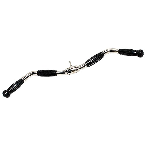 CAP Barbell Deluxe Curl Bar Cable Attachment with Rubber Handgrips, 28