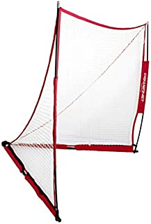 PowerNet Portable Lacrosse Goal | 6 Foot by 6 Foot | Quick and Easy Two Minute Setup No Tools Required | Perfect for Practice or Scrimmages | Bow Style Frame | Carrying Bag Included