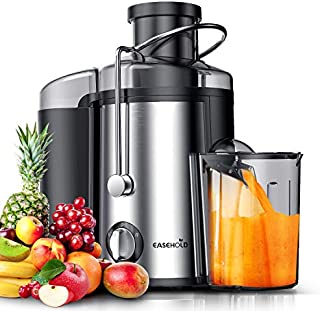 Easehold Juicer Machines Extractor 600W Centrifugal Juicers Electric Anti-Drip Dual Speed BPA-Free with Juice Jug and Pulp Container for Fruit Vegetable