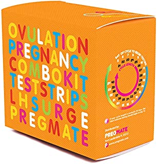 PREGMATE 50 Ovulation and 20 Pregnancy Test Strips Predictor Kit (50 LH + 20 HCG)