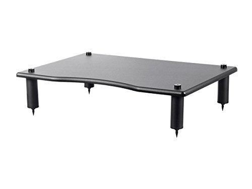 Monolith 124795 Amplifier/Component Stand, 23.8 x 16.7 x 4.7 Compatible with Bose, Polk, Sony, Yamaha, Pioneer & Others, Black