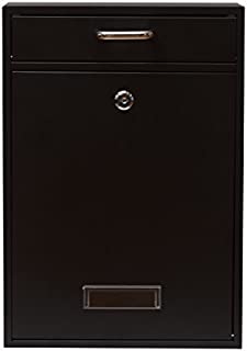 Wall Mounted Locking Vertical Dropbox Mailbox - Safe and Secure (Large) | Made with Galvanized Steel | Yulli