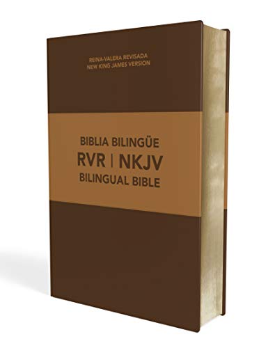 Biblia bilingüe Reina Valera Revisada / New King James, Leathersoft, Café (Spanish Edition)