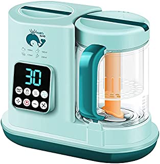 Baby Food Maker, Baby Food Processor Blender and Steamer, Multi-Function Baby Food Grinder Mills Machine, Auto Cooking, Fast Heat & Self-Cleaning Water Tank, Make Healthy Puree Food for Babies