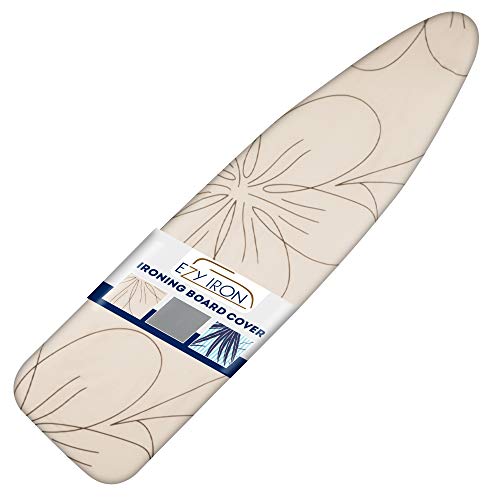Ezy Iron Padded Ironing Board Cover Thick Padding, Slashes Your Iron Time, Heat Reflective Fits Standard and Large Boards 15