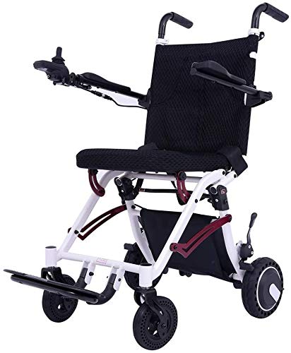 EBEI Electric Wheelchair Super Lightweight Foldable Power Mobility Aid Wheelchair Weight Only 36Lbs Support 220 Lbs Heavy Duty