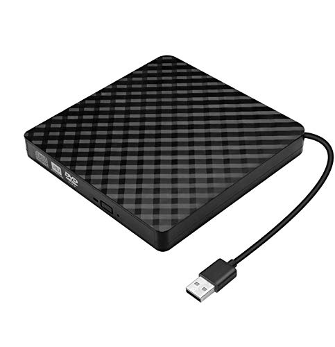 Fudong External DVD Drive, High Speed Data Transfer USB 3.0 External CD DVD Reader Writer Player for Laptop Desktop MacBook Mac OS Windows 10/8/7/XP/Vista