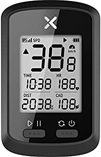 XOSS G+ GPS Bike Computer, Bluetooth ANT+ Cycling Computer, Wireless Bicycle Speedometer Odometer with LCD Display, Waterproof MTB Tracker Fits All Bikes (Support Heart Rate Monitor & Cadence Sensor)