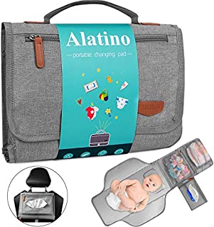Portable Diaper Changing Pad for Baby, Detachable Travel Changing Pad with Baby Wipes Pocket, Gifts for Baby Shower, Newborn Girls and Boys