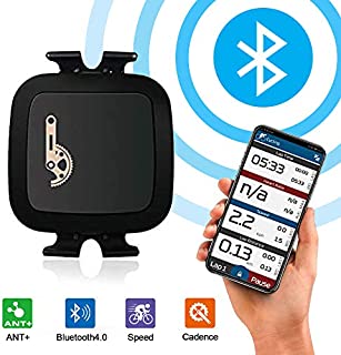 TAOPE Bike Speed Cadence Sensor Ant+ Bluetooth Waterproof for iPhone Android and Bike Computers