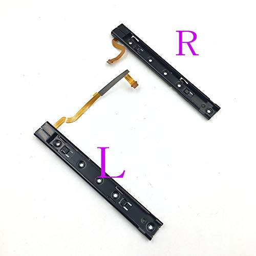 Replacement Right Left L R Slider Rail with Flex Cable Fix Part for Nintendo Switch NS NX Joy-Con Console (Left)