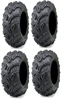 Full set of Maxxis Zilla 25x8-12 and 25x10-12 ATV Mud Tires (4)