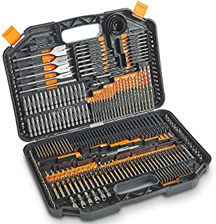 VonHaus 246-Piece Drill and Drive Bit Set with Titanium Coated HSS Bits and Storage Case for Drilling Metal, Masonry, Wood and Plastics