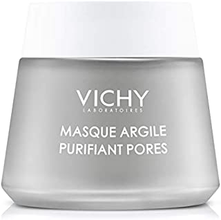 Vichy Pore Purifying Clay Mask with Aloe Vera to Remove Impurities & Soften Skin , Paraben-Free, 2.54 Fl. Oz.