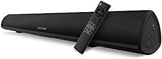Sound bar, Bestisan Soundbar Wired and Wireless Bluetooth 5.0 Speaker for TV (28 Inches, Optical Cable Included, DSP, Bass Adjustable, Wall Mountable)
