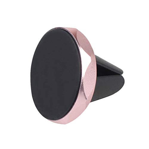 Universal Magnetic Car Mount Stick On Dashboard for Cell Phone GPS and Mini Tablet (Rose Gold)