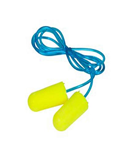 E-A-R by 3M 10078371670556 Express Corded Earplug W/Colored Grip, 100 Pairs, Standard, Blue (Pack of 2000)