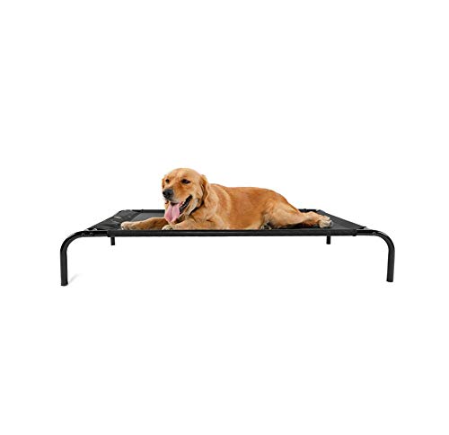 lovecabin Camping Dog Bed Large Raised Dog Bed Elevated Cooling Pet Bed Waterproof Iron-Frame Orthopaedic Outdoor for Any Dog But Especially Those Suffering from Arthritis and Hip Dysplasia