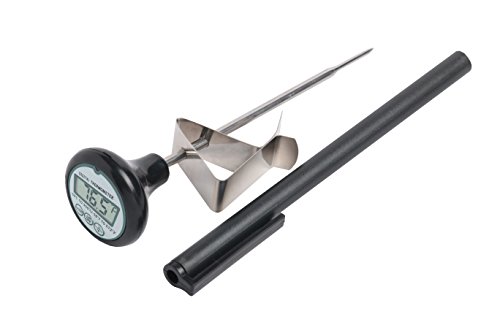 Digital Cooking Candy Liquid Thermometer with Stainless Steel Pot Clip, Quick Read, Battery Included