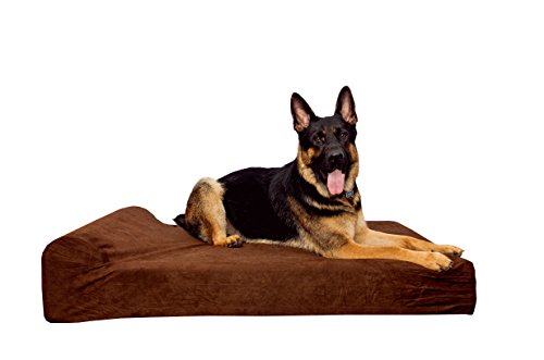 Simien Pets Dark Chocolate Extra Large Orthopedic Dog Bed, XL Waterproof Liner Included, 9