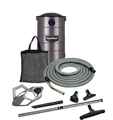 VacuMaid GV50PRO Wall Mounted Garage and Car Vacuum with 50 ft. Hose and Tools.