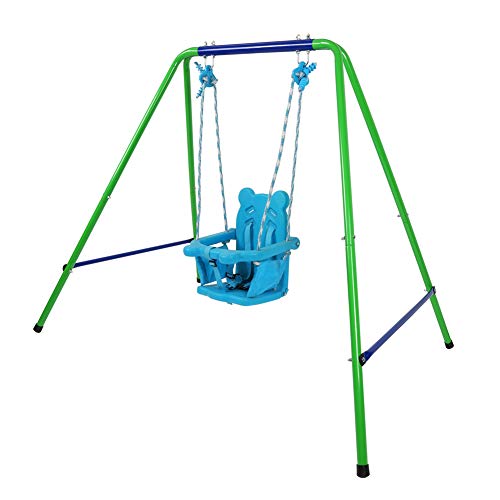 Toddler Swing Playset,My First Toddler Swing - Heavy-Duty Baby Indoor/Outdoor Swing Set with Safety Harness(9-36 Months)