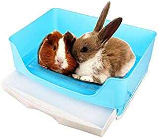 Oncpcare Super Large Pet Litter Box, Small Animals Restroom Rabbit Toilet Simple Rabbit Litter Bedding Guinea Pig Washroom Chinchilla Litter Tray for Little Animals Hedgehog Mink Squirrel Ferret