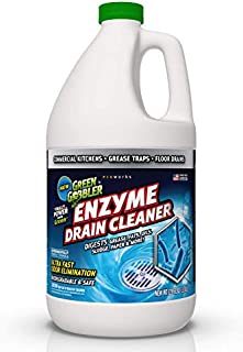 Green Gobbler ENZYMES for Grease Trap & Sewer - Controls Foul Odors & Breaks Down Grease, Paper, Fat & Oil in Sewer Lines, Septic Tanks & Grease Traps (1 Gallon)