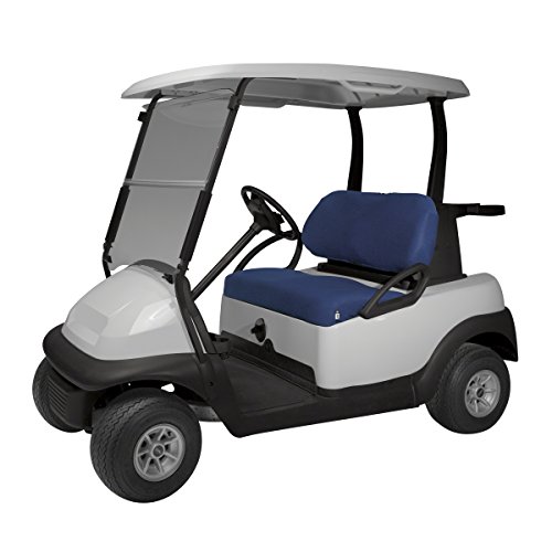 Classic Accessories Fairway Golf Cart Diamond Air Mesh Bench Seat Cover, Navy
