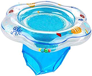 Easyva Baby Swimming Float Ring, Pool Swim Ring with Safety Seat for Baby Age 6-36 Month, Double Airbag, Suitable Baby Swim, Bath or Swim Training