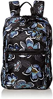 Vera Bradley Packable Backpack, Blooms Shower Black